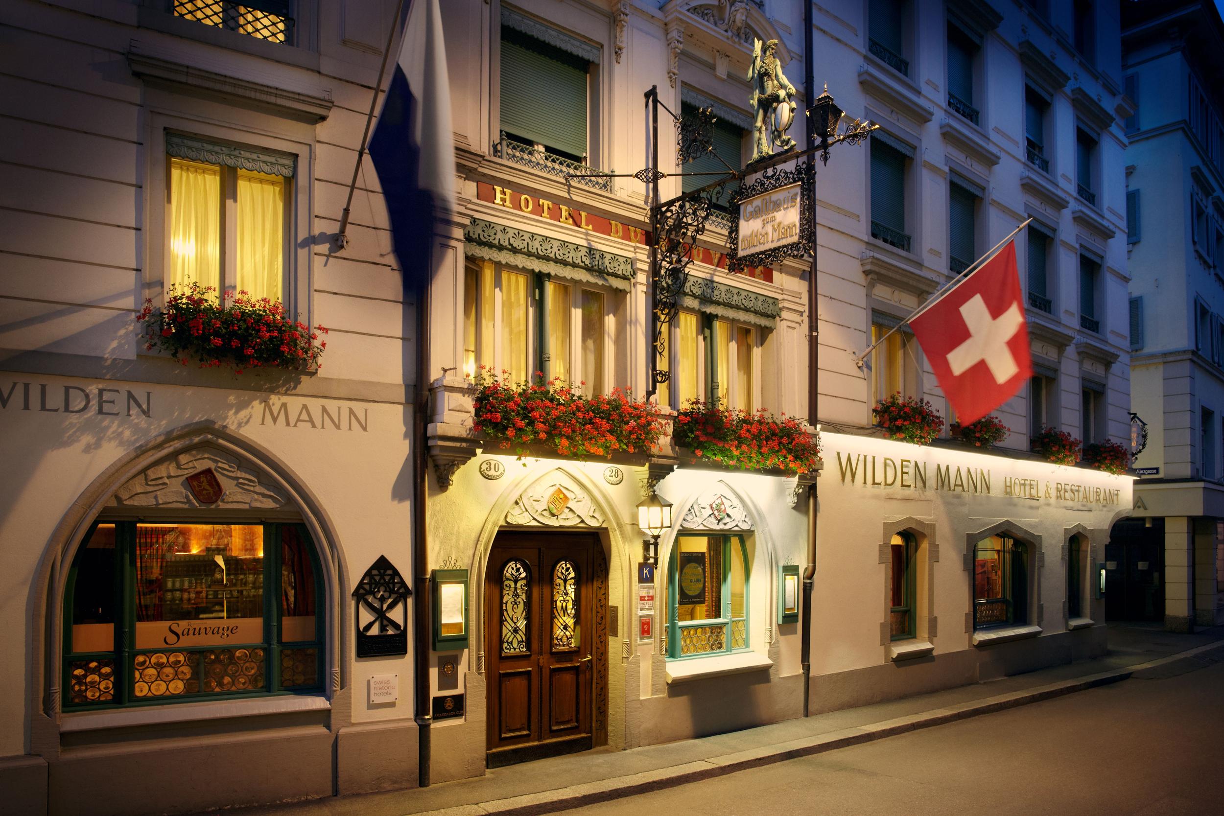 Romantik Hotel Wilden Mann Luzern Bagian luar foto